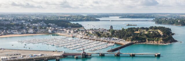 Aerial View Of Saint Malo, Britanny France.