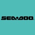 Logo Sea Doo Noir Fond Bleu